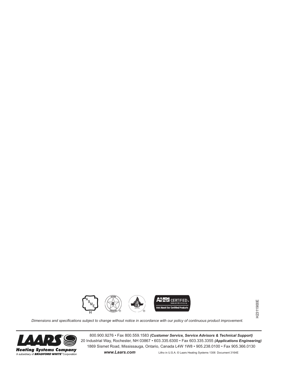 LAARS Pennant PNCP - Install and Operating Manual User Manual | Page 40 / 40