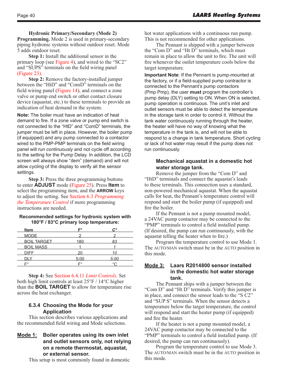 LAARS Pennant PNCV (Sizes 500-2000) - Install and Operating Manual User Manual | Page 40 / 64