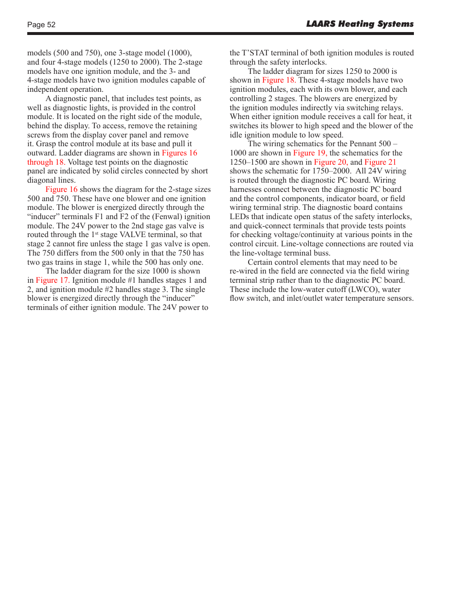 LAARS Pennant PNCV (Sizes 500-2000) - Install and Operating Manual User Manual | Page 52 / 64