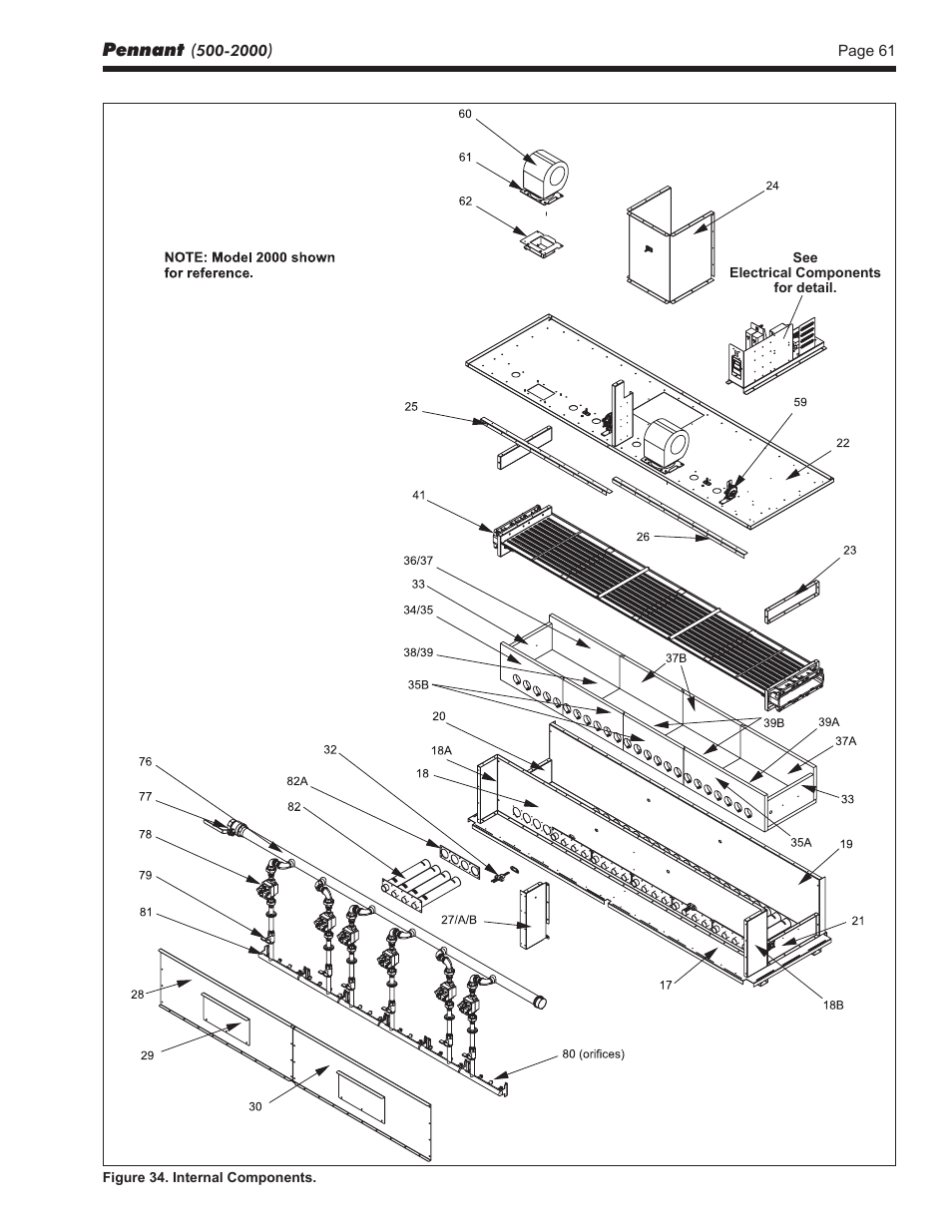 LAARS Pennant PNCV (Sizes 500-2000) - Install and Operating Manual User Manual | Page 61 / 64