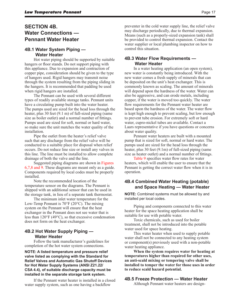 LAARS Pennant PNCV - Install and Operating Manual User Manual | Page 17 / 44