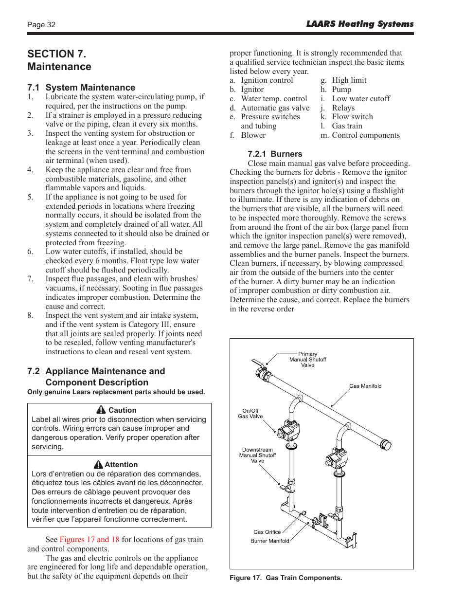 LAARS Pennant PNCV - Install and Operating Manual User Manual | Page 32 / 44