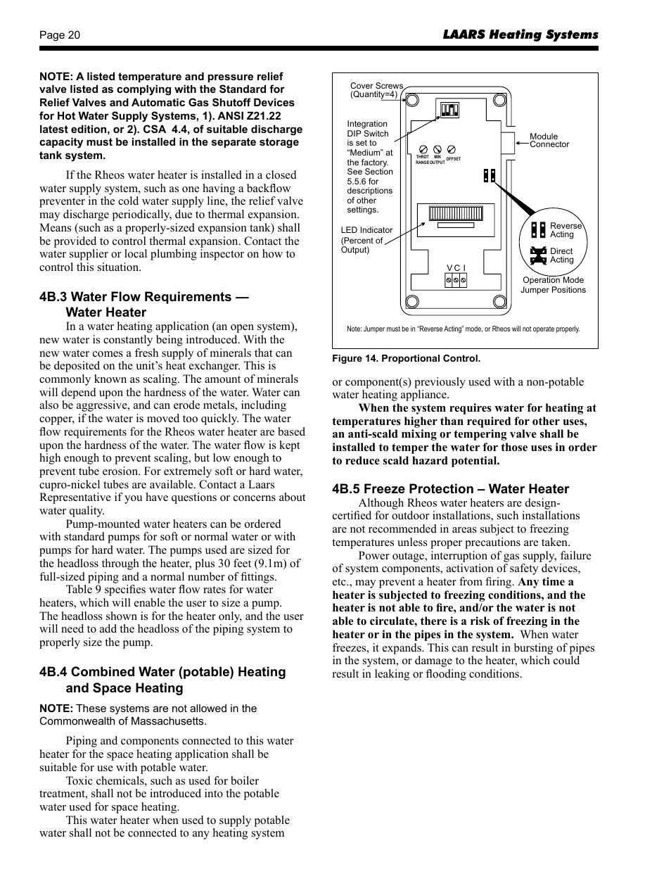 LAARS Rheos RHCV - Install and Operating Manual User Manual | Page 20 / 60