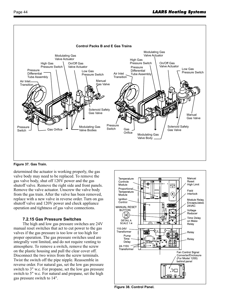 LAARS Rheos RHCV - Install and Operating Manual User Manual | Page 44 / 60