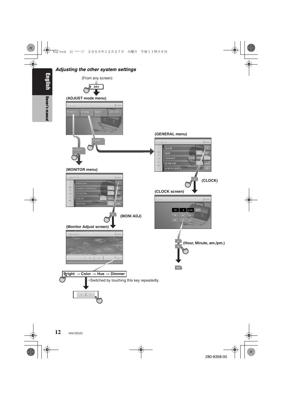 English | Clarion VRX765VD User Manual | Page 10 / 75