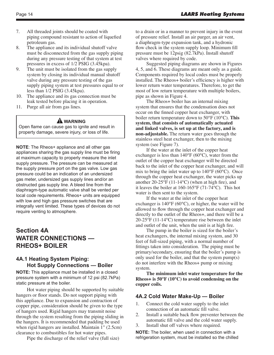LAARS Rheos+ RHHV - Install and Operating Manual User Manual | Page 15 / 57
