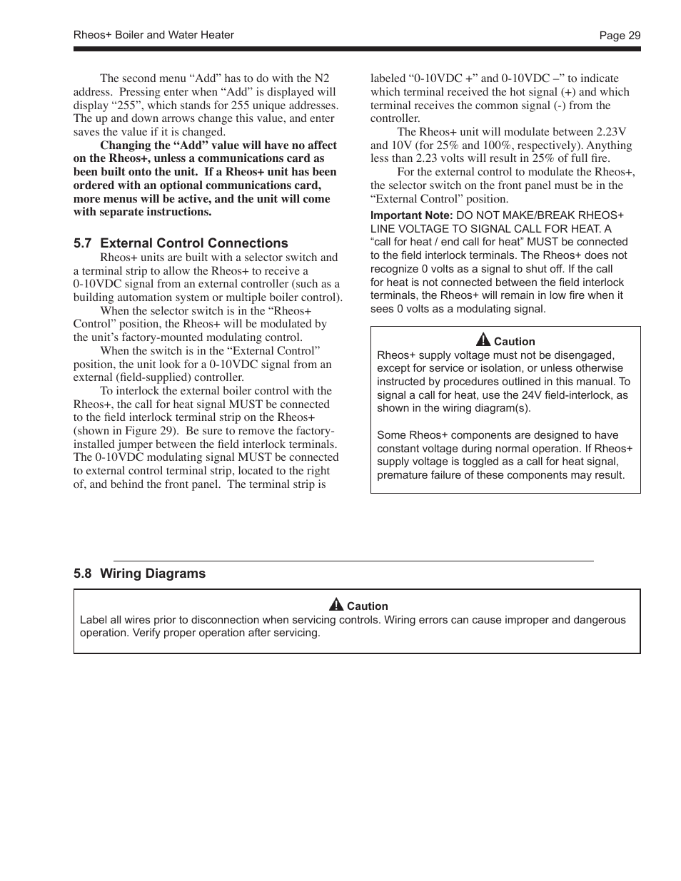 LAARS Rheos+ RHHV - Install and Operating Manual User Manual | Page 30 / 57