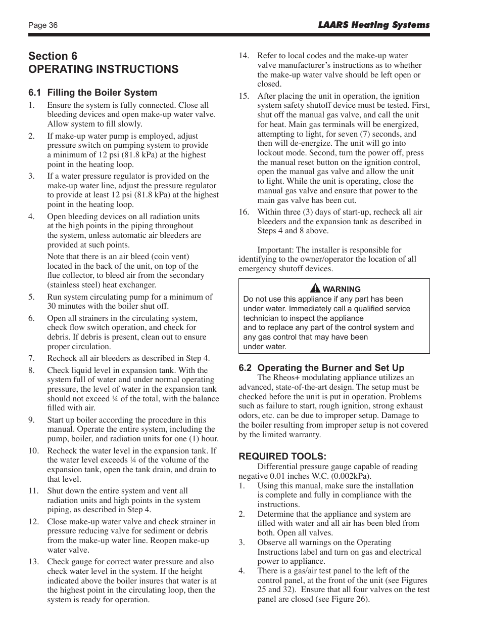 LAARS Rheos+ RHHV - Install and Operating Manual User Manual | Page 37 / 57