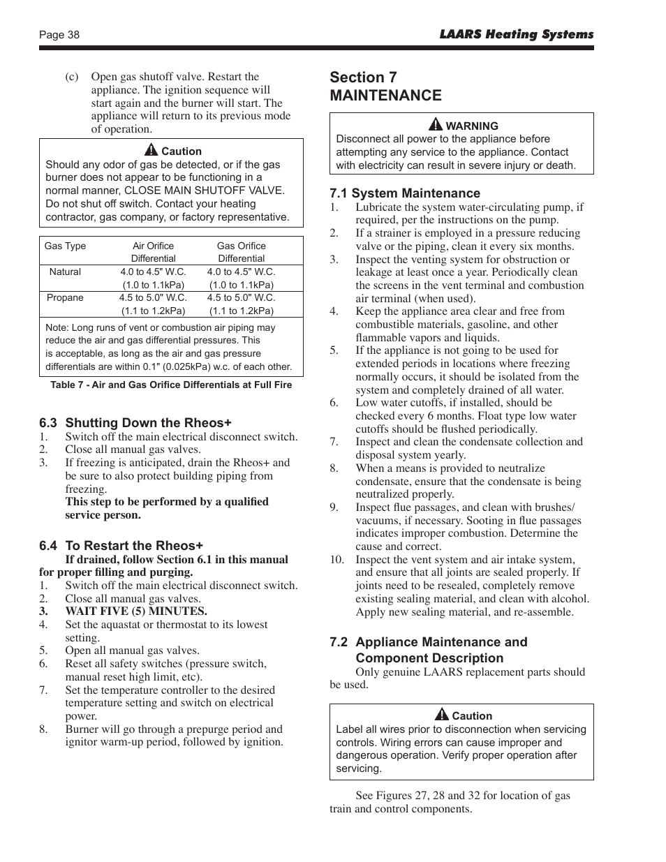 LAARS Rheos+ RHHV - Install and Operating Manual User Manual | Page 39 / 57