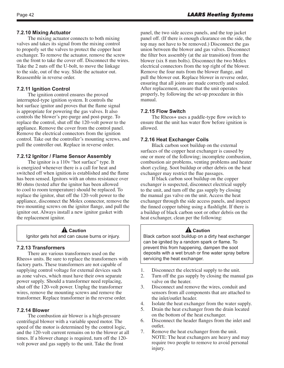 LAARS Rheos+ RHHV - Install and Operating Manual User Manual | Page 43 / 57