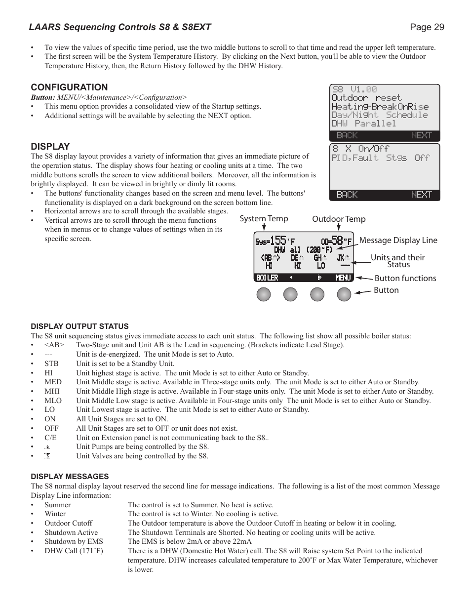 LAARS S8Ext - Installation Manual User Manual | Page 29 / 36