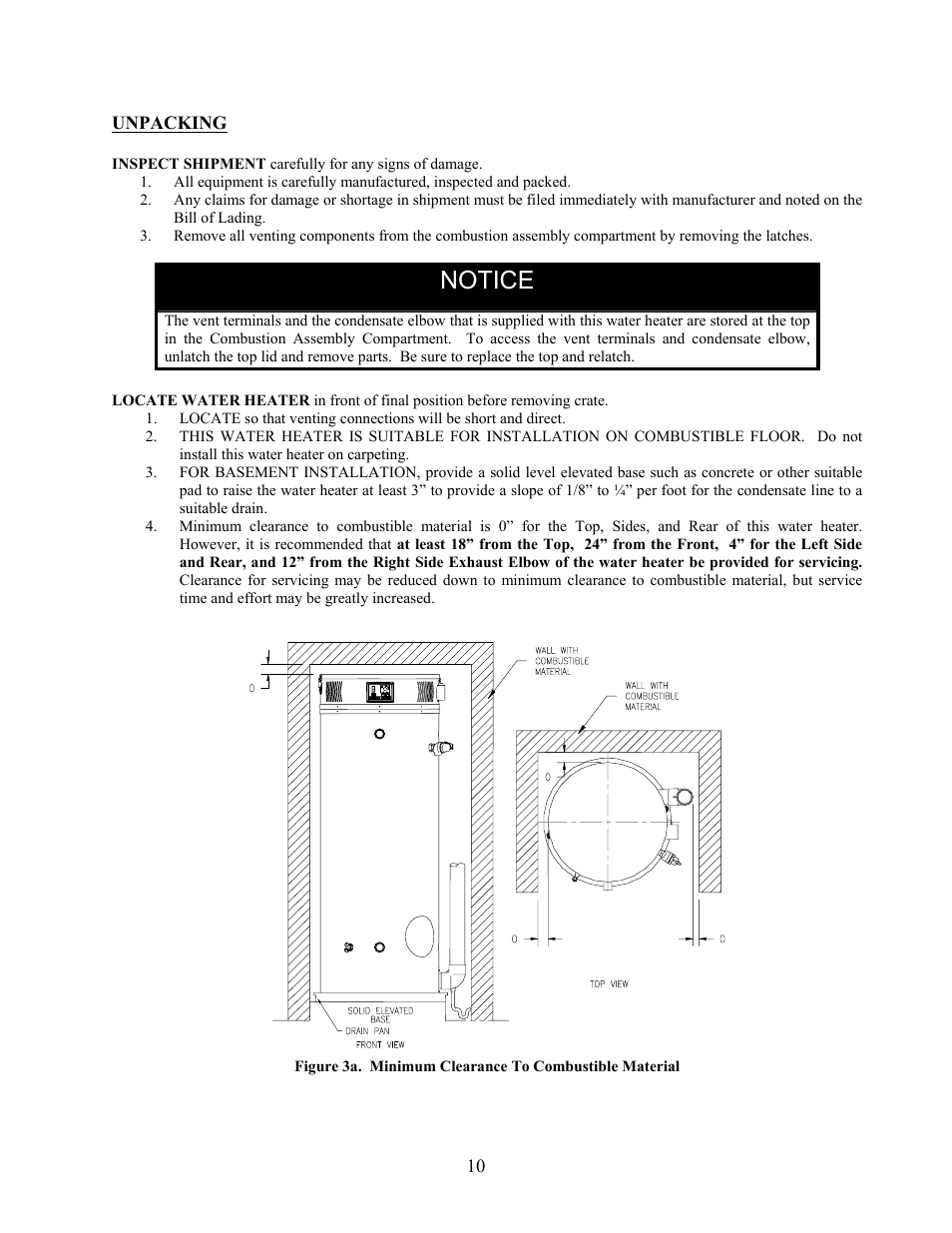 Notice | LAARS U.H.E. - Installation Manual User Manual | Page 10 / 48