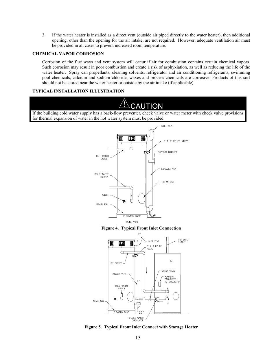 Caution | LAARS U.H.E. - Installation Manual User Manual | Page 13 / 48