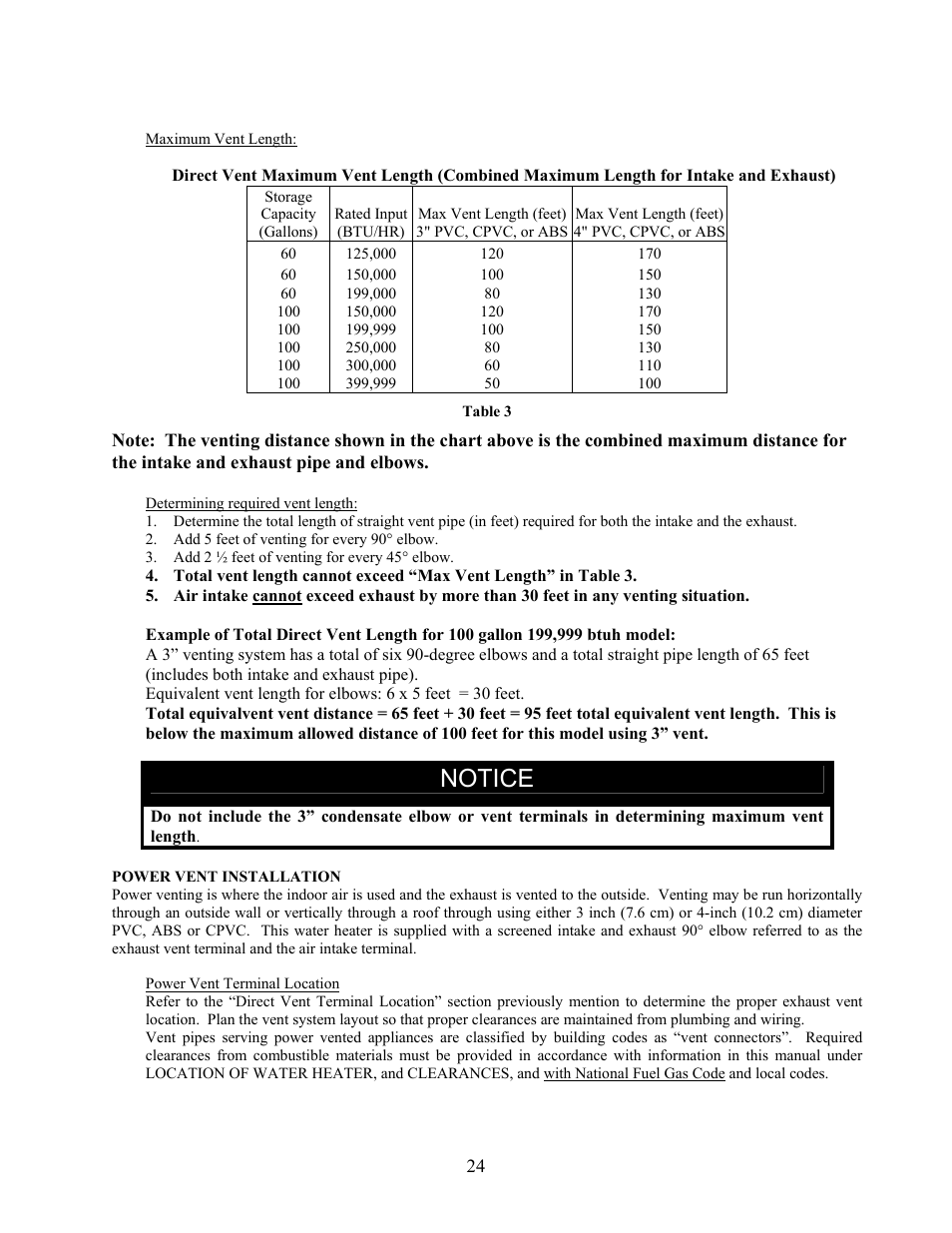 Notice | LAARS U.H.E. - Installation Manual User Manual | Page 24 / 48