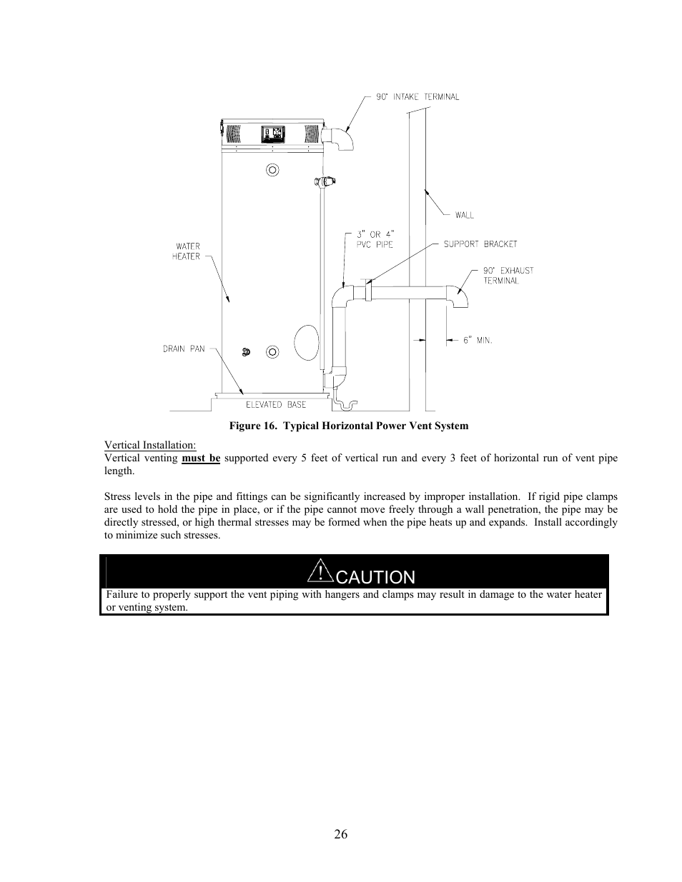 Caution | LAARS U.H.E. - Installation Manual User Manual | Page 26 / 48
