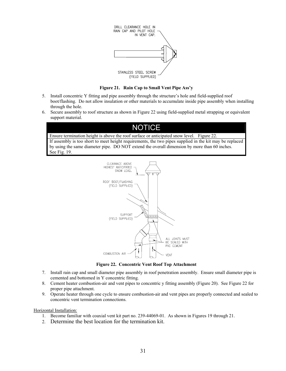 Notice | LAARS U.H.E. - Installation Manual User Manual | Page 31 / 48