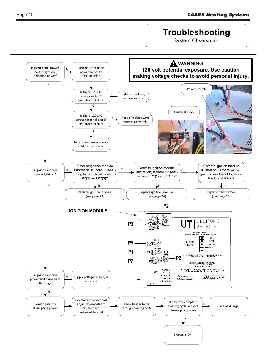 Laars heating systems, System observation, Page 10 | LAARS U.H.E. - Service Manual User Manual | Page 10 / 48