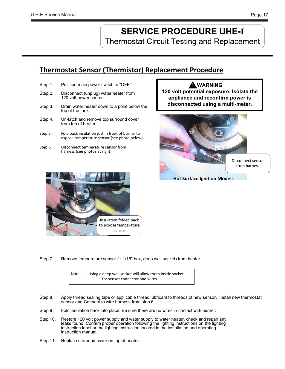 LAARS U.H.E. - Service Manual User Manual | Page 17 / 48