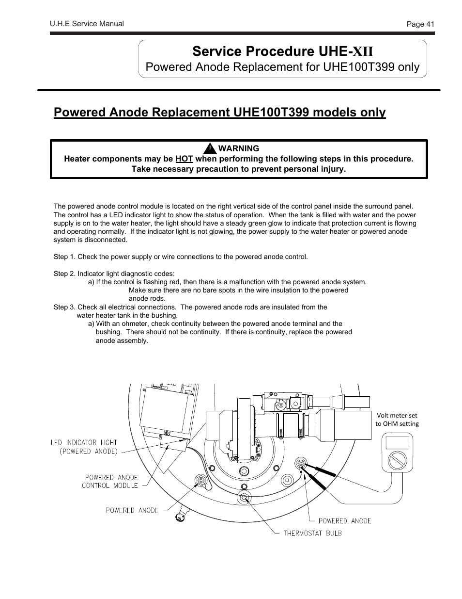 LAARS U.H.E. - Service Manual User Manual | Page 41 / 48