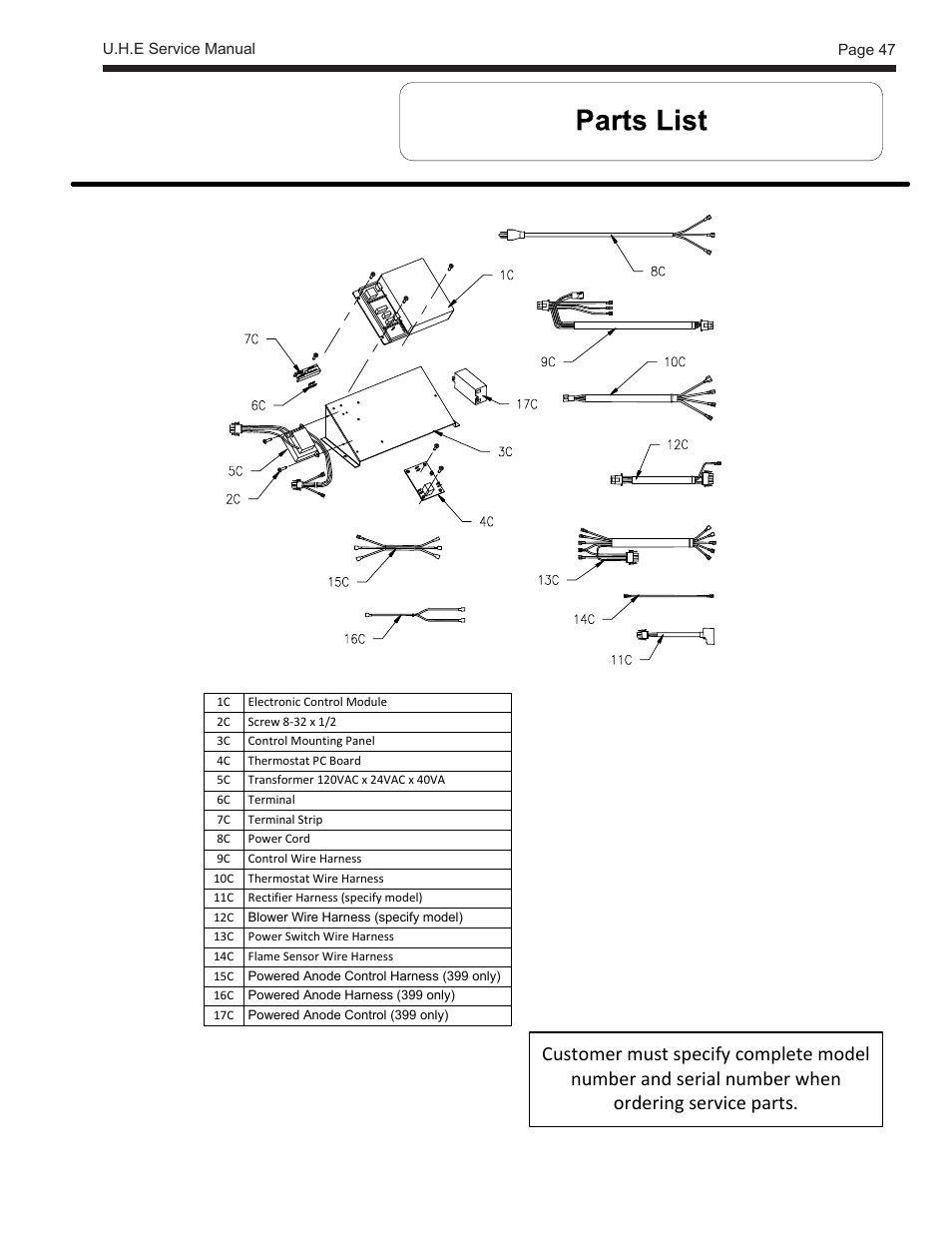 LAARS U.H.E. - Service Manual User Manual | Page 47 / 48