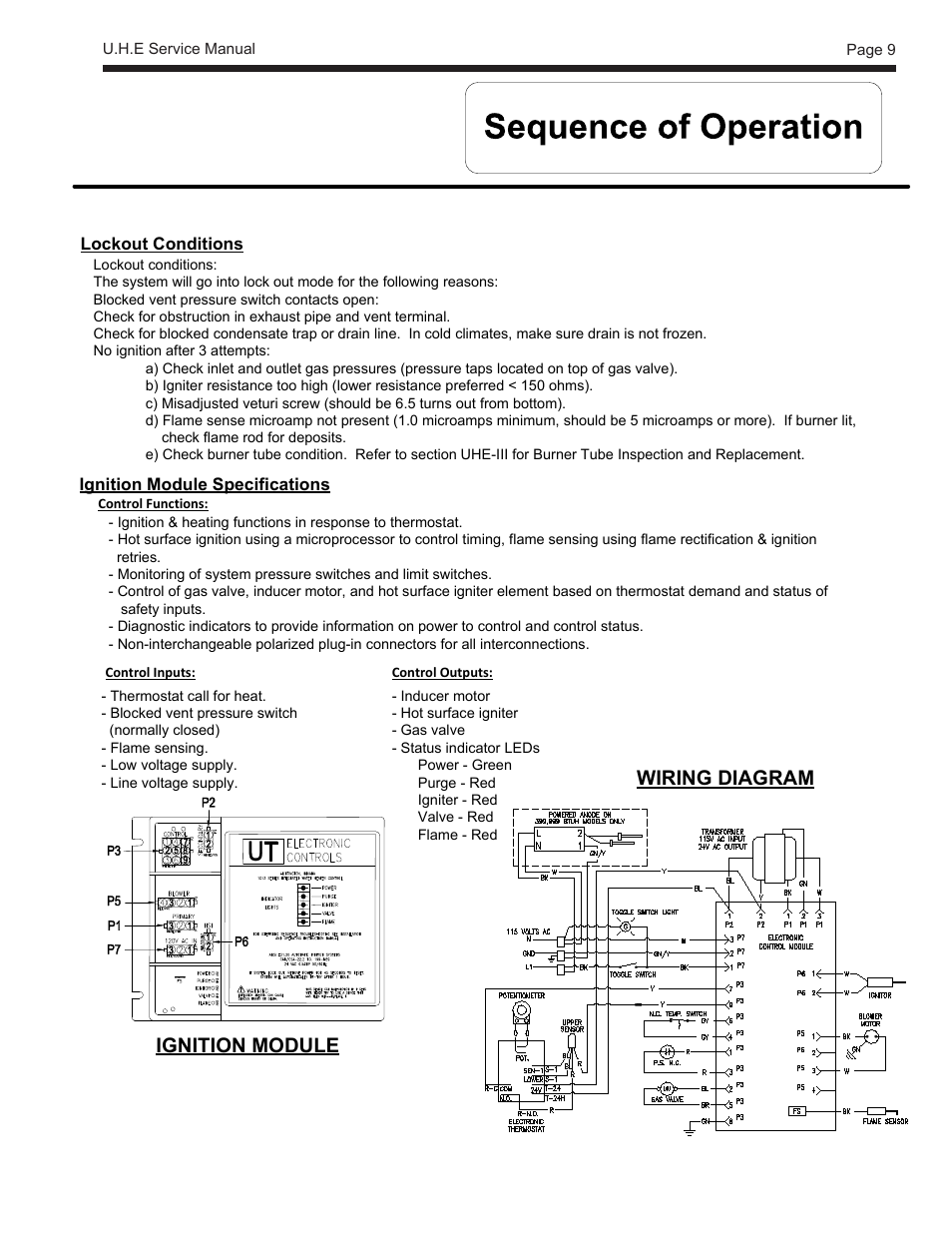 Ignition module wiring diagram | LAARS U.H.E. - Service Manual User Manual | Page 9 / 48