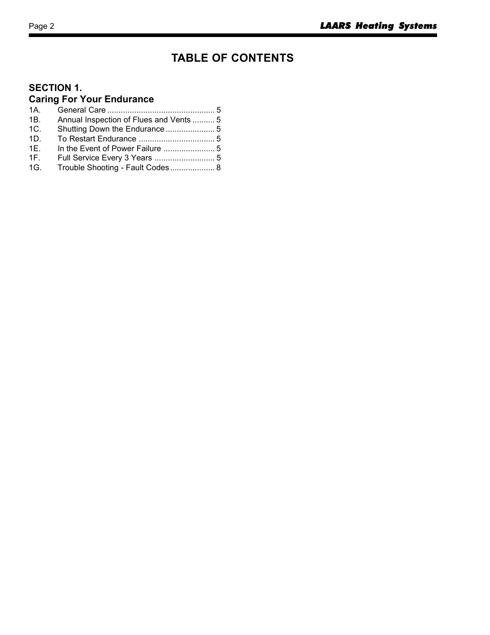 LAARS EDN Series - Users Manual User Manual | Page 2 / 8