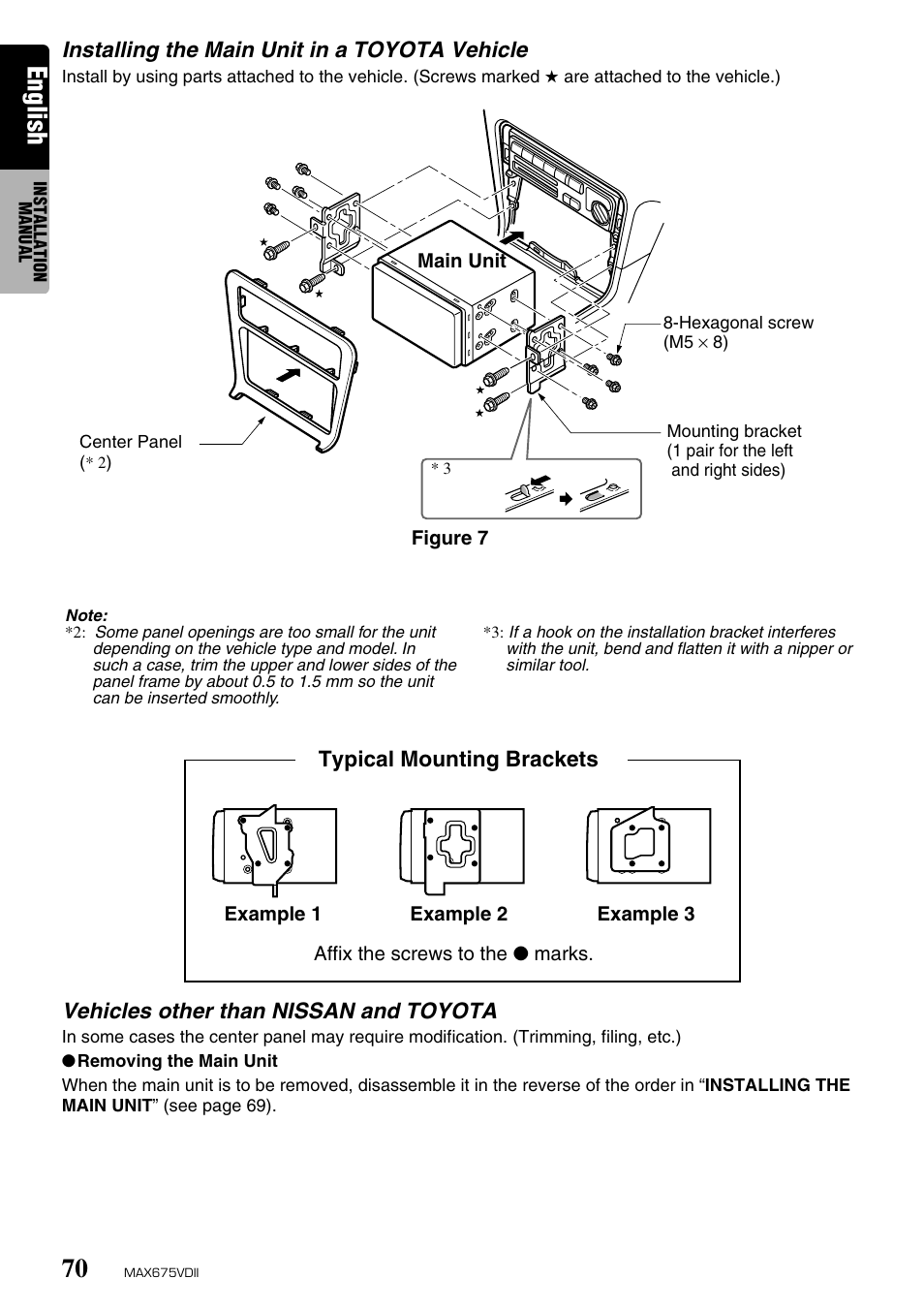 English | Clarion MAX675VDII User Manual | Page 66 / 72