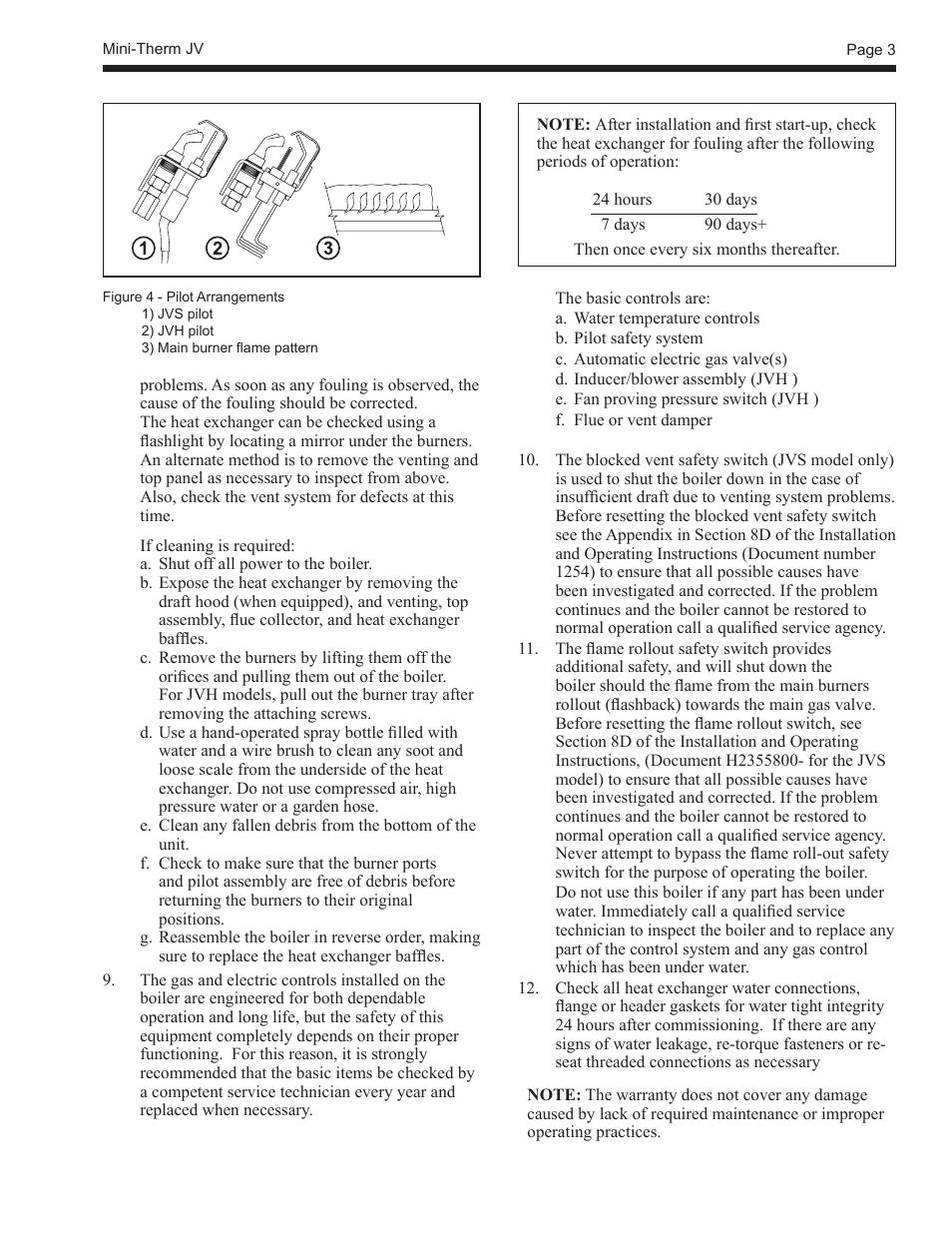 LAARS Mini-Therm JVS (Sizes 50-225) - Users Manual User Manual | Page 3 / 4