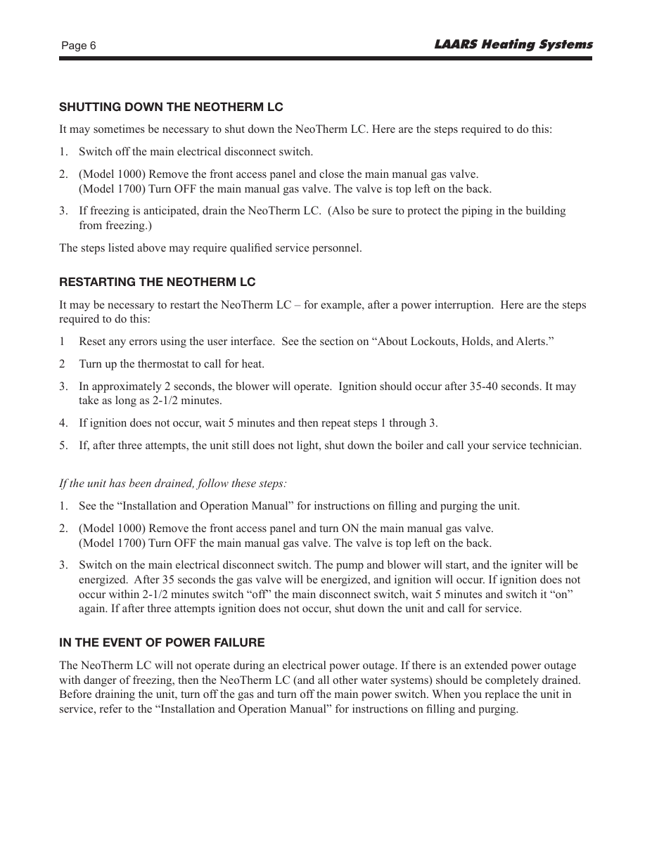 LAARS NeoTherm LC NTV1700 - Users Manual User Manual | Page 8 / 12