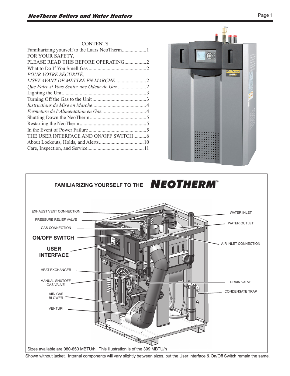 Herm | LAARS NeoTherm NTV (Sizes 150–850 MBTU/h) - Users Manual User Manual | Page 2 / 12