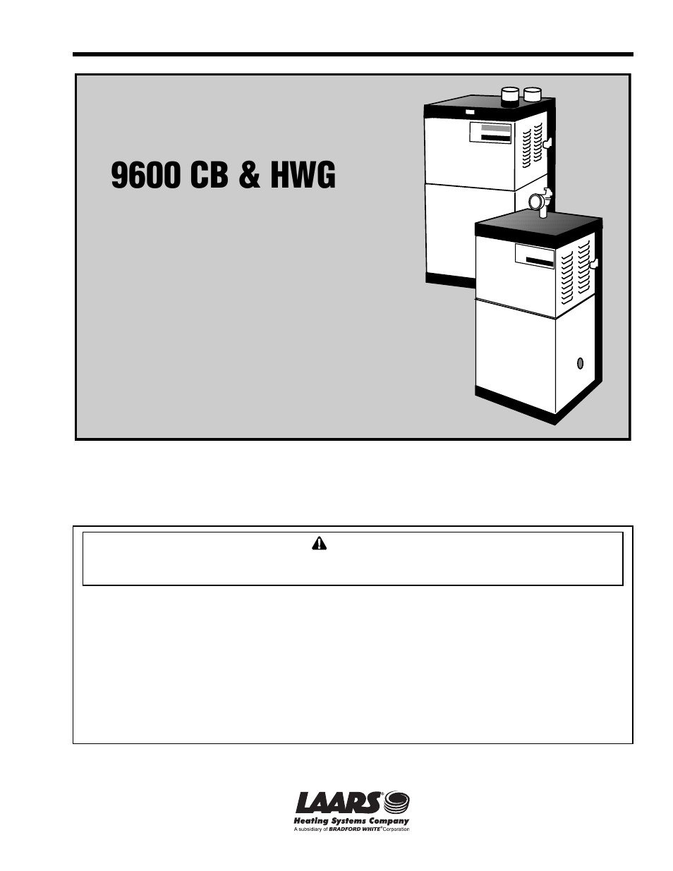 LAARS 9600 CB & HWG - Service Manual User Manual | 24 pages