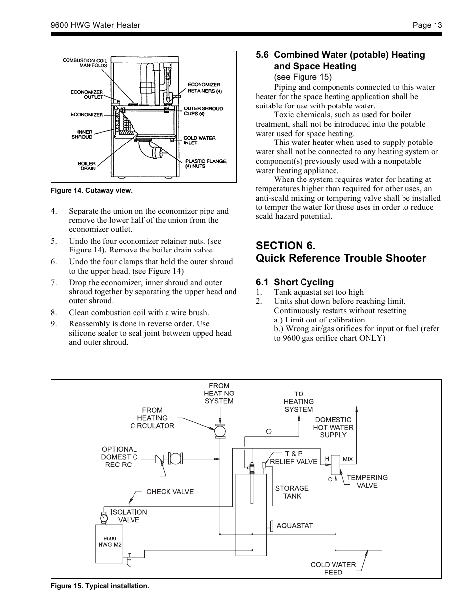 LAARS HWG-M2-250 - Installation, Operation and Maintenance Instructions User Manual | Page 13 / 20