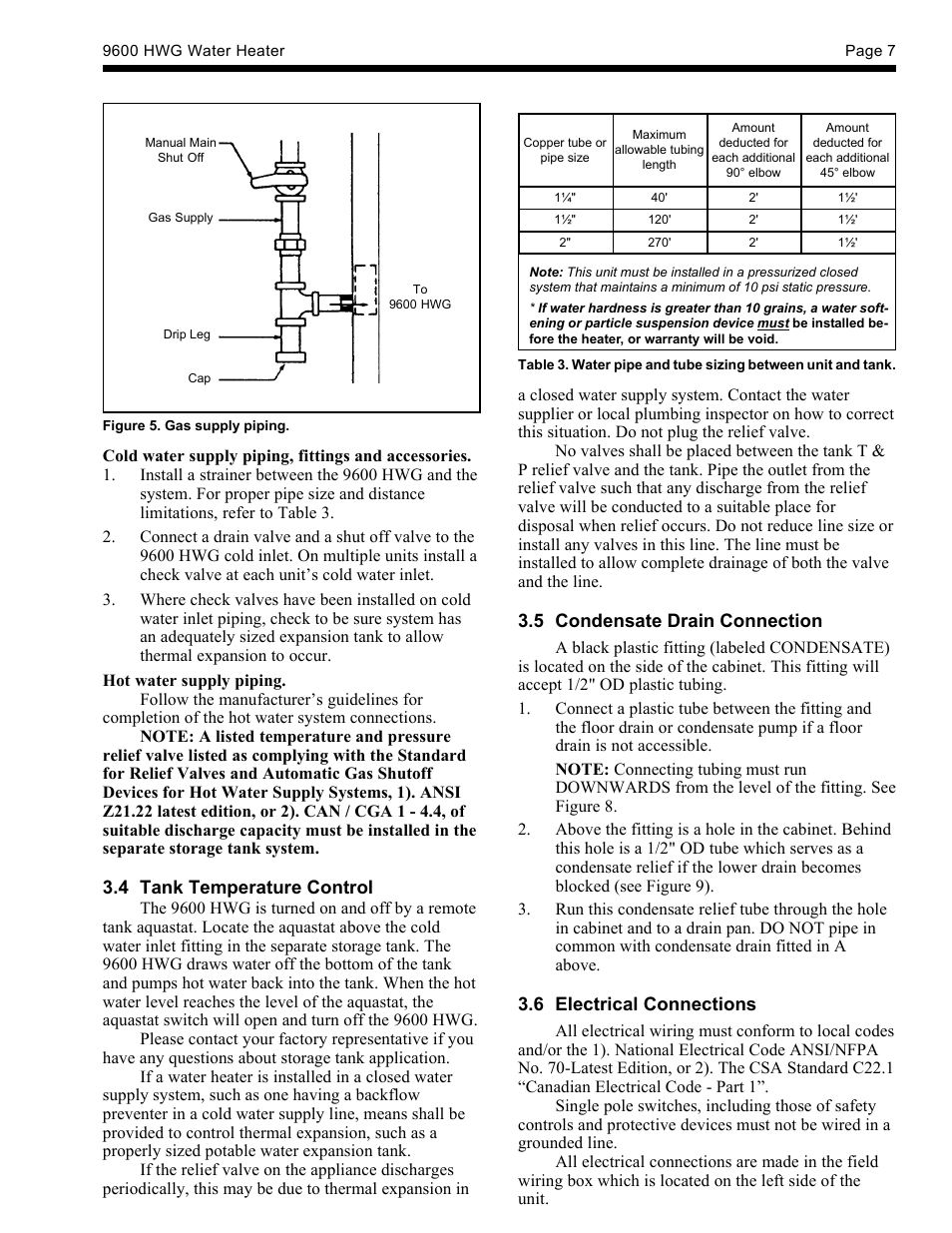 LAARS HWG-M2-250 - Installation, Operation and Maintenance Instructions User Manual | Page 7 / 20