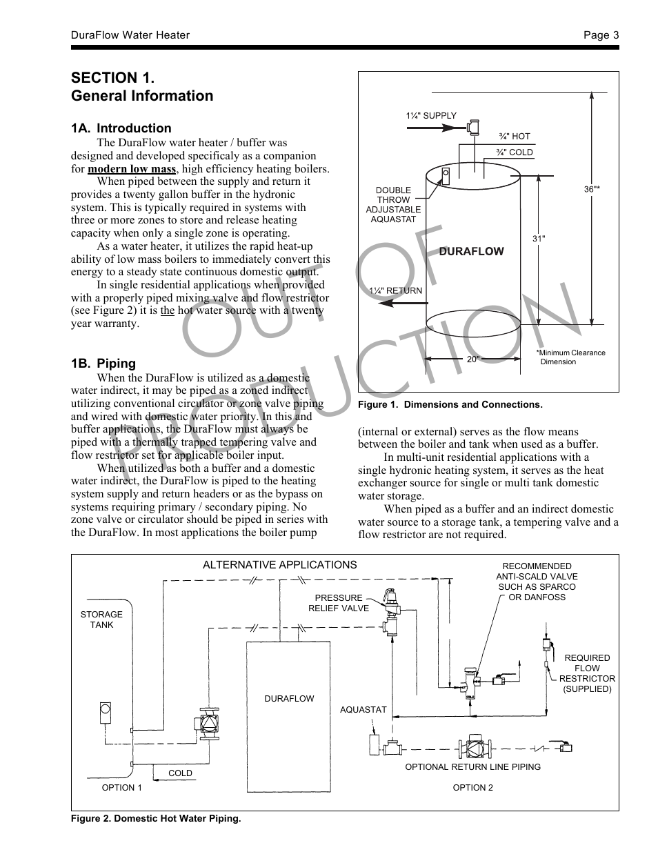 Out of production | LAARS DuraFlow - Installation, Operation and Maintenance Instructions User Manual | Page 3 / 8