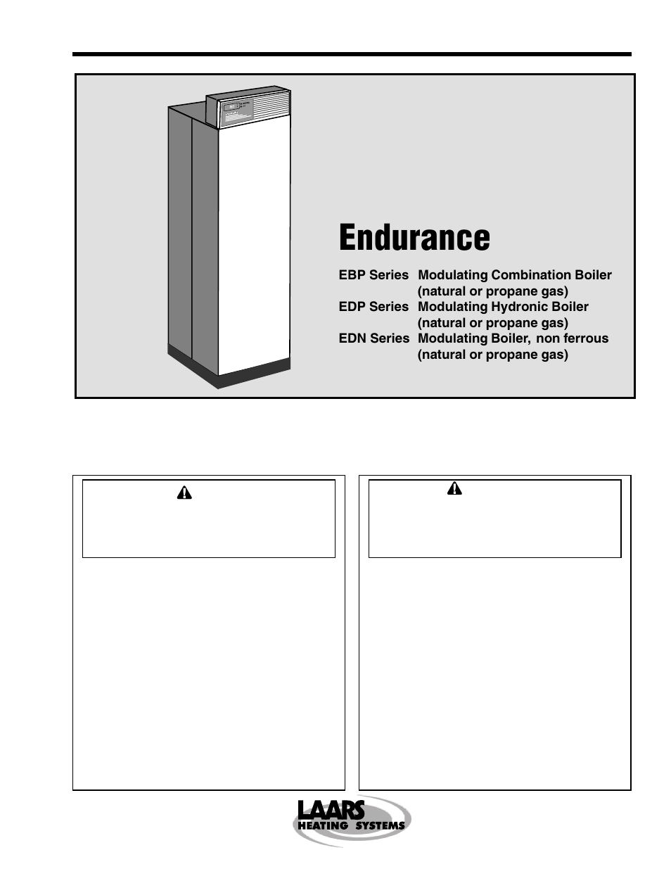 LAARS EDN Series - Installation, Operation and Maintenance Instructions User Manual | 36 pages