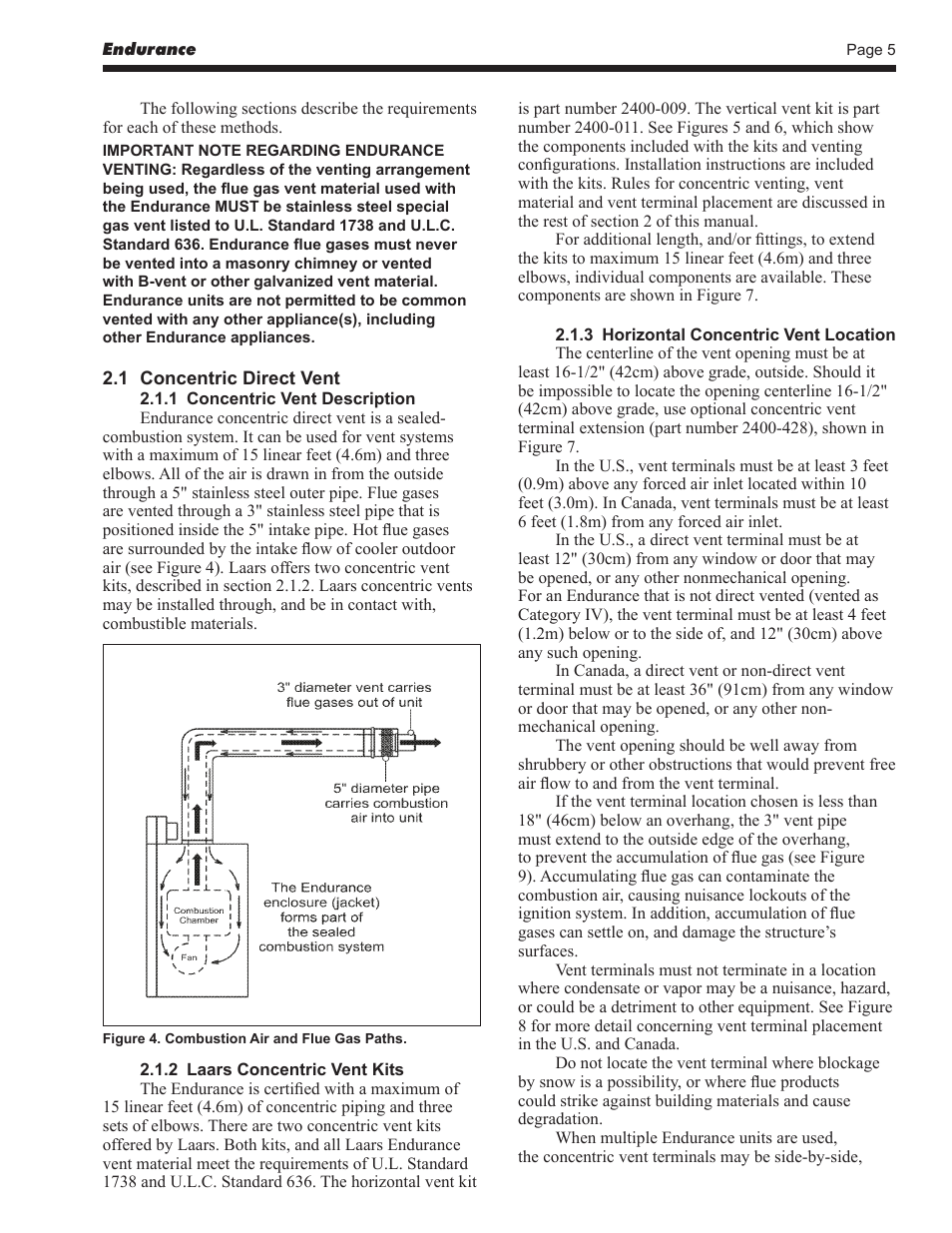 LAARS EDN Series - Installation, Operation and Maintenance Instructions User Manual | Page 5 / 40