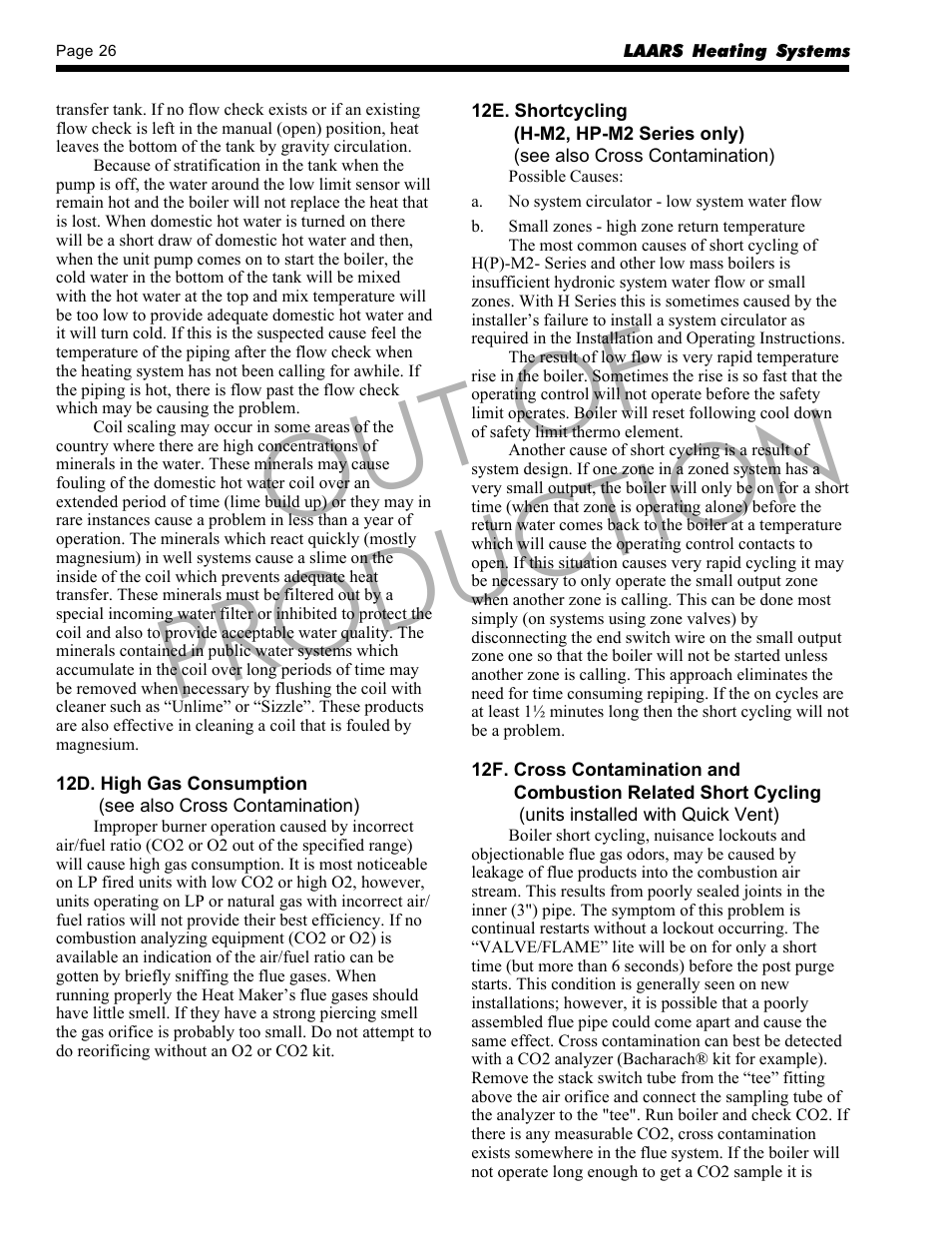 Out of production | LAARS HP-M2 Series - Installation, Operation and Maintenance Instructions User Manual | Page 26 / 44