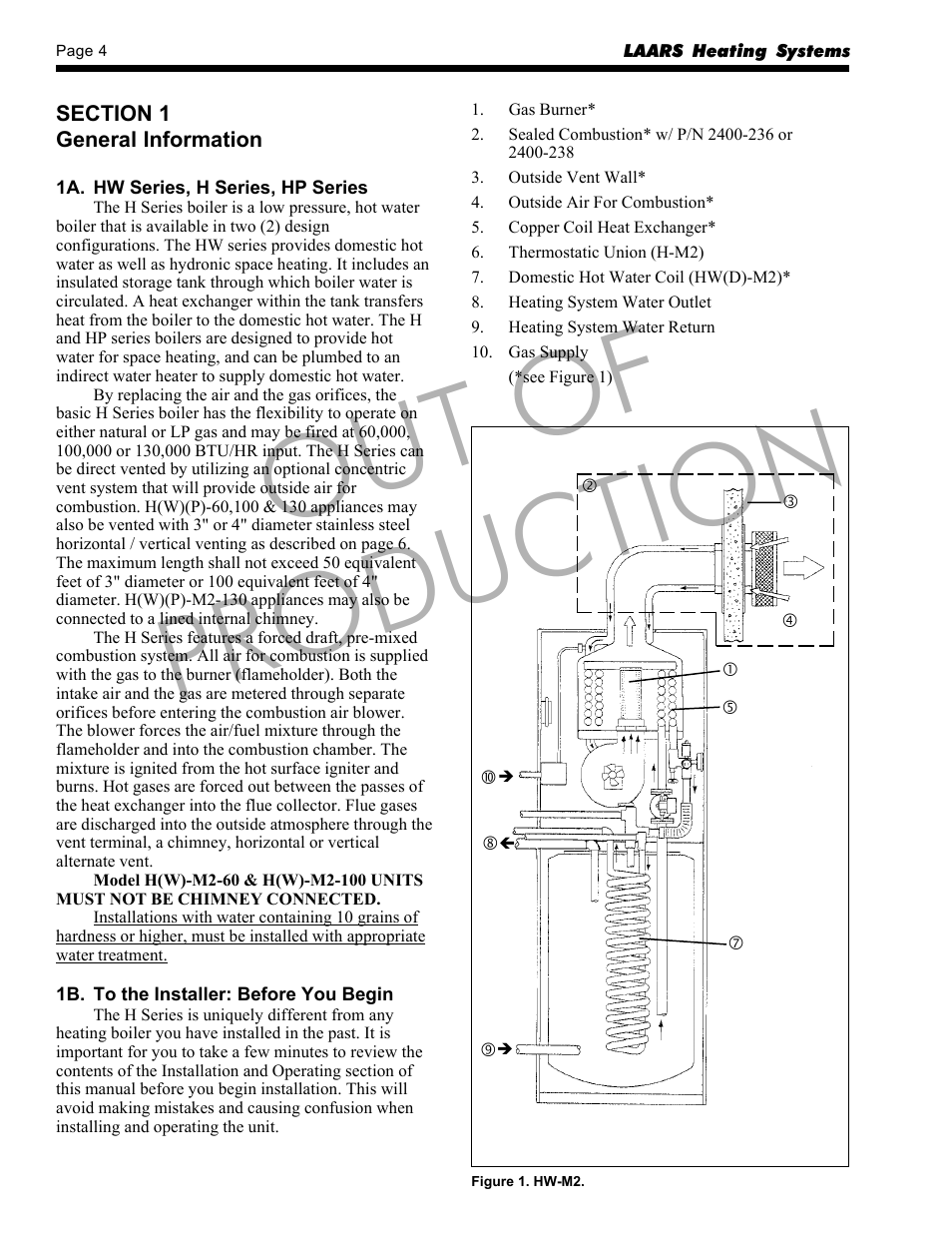 Out of production | LAARS HP-M2 Series - Installation, Operation and Maintenance Instructions User Manual | Page 4 / 44