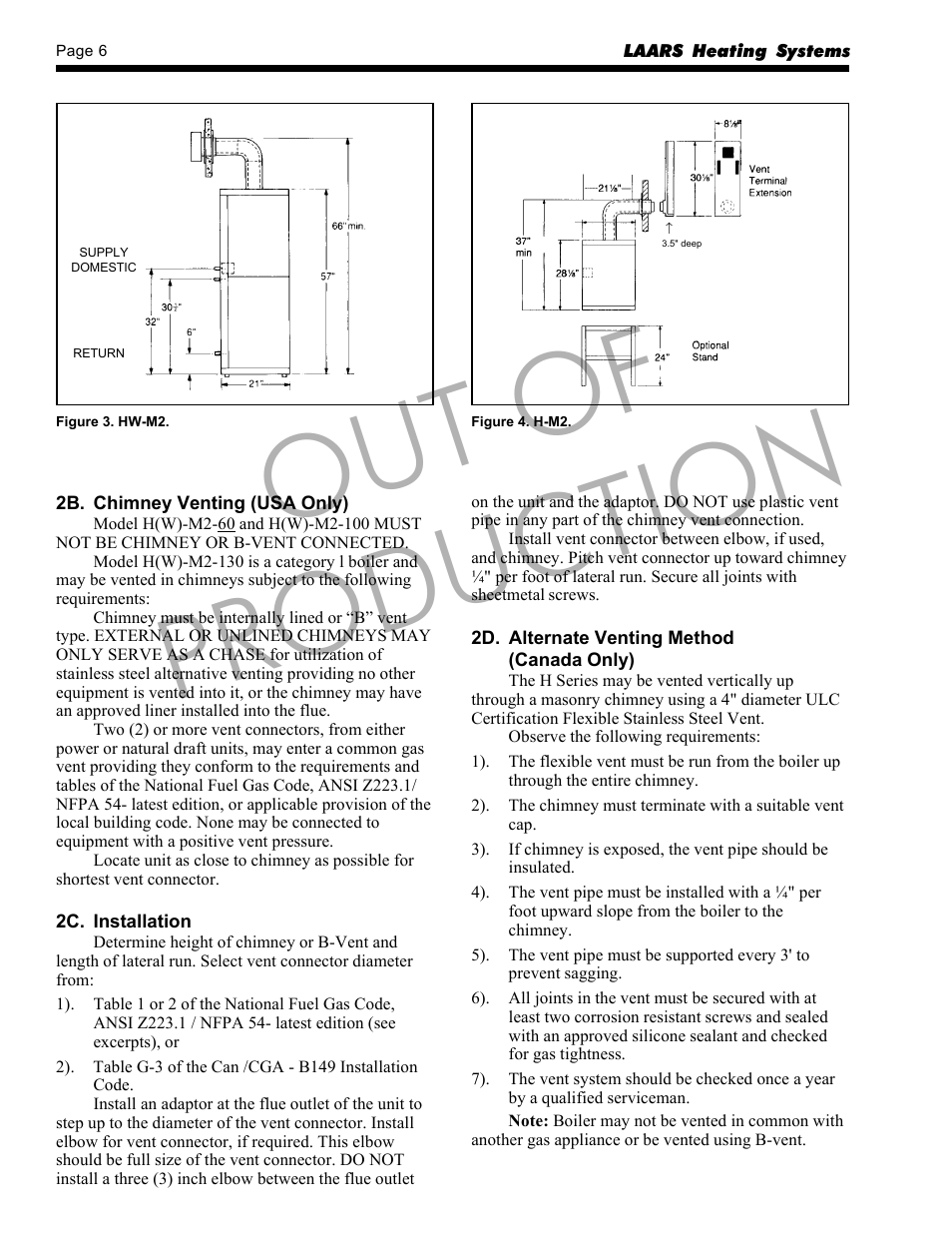 Out of production | LAARS HP-M2 Series - Installation, Operation and Maintenance Instructions User Manual | Page 6 / 44