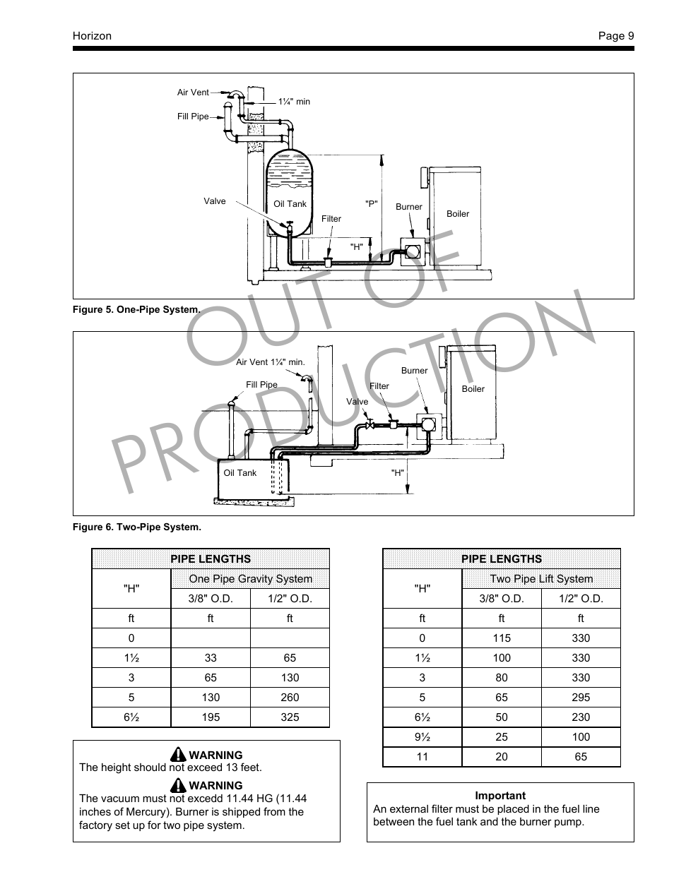 Out of production | LAARS Horizon - Installation, Operation and Maintenance Instructions User Manual | Page 9 / 12