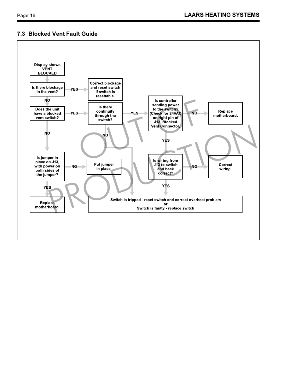 Out of production | LAARS LLS-1 - Instruction Manual User Manual | Page 16 / 24