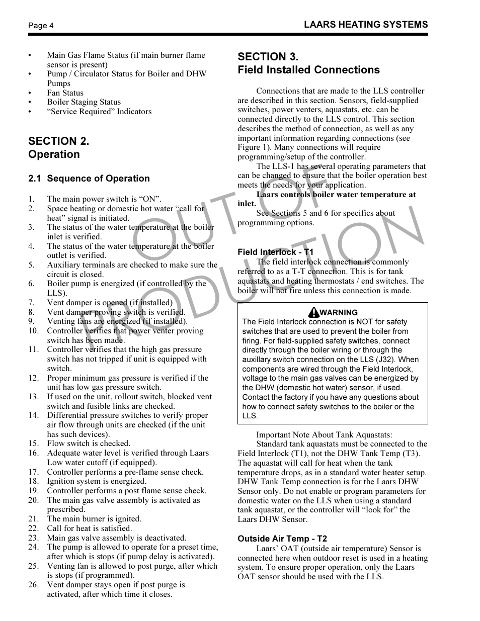 Out of production | LAARS LLS-1 - Instruction Manual User Manual | Page 4 / 24