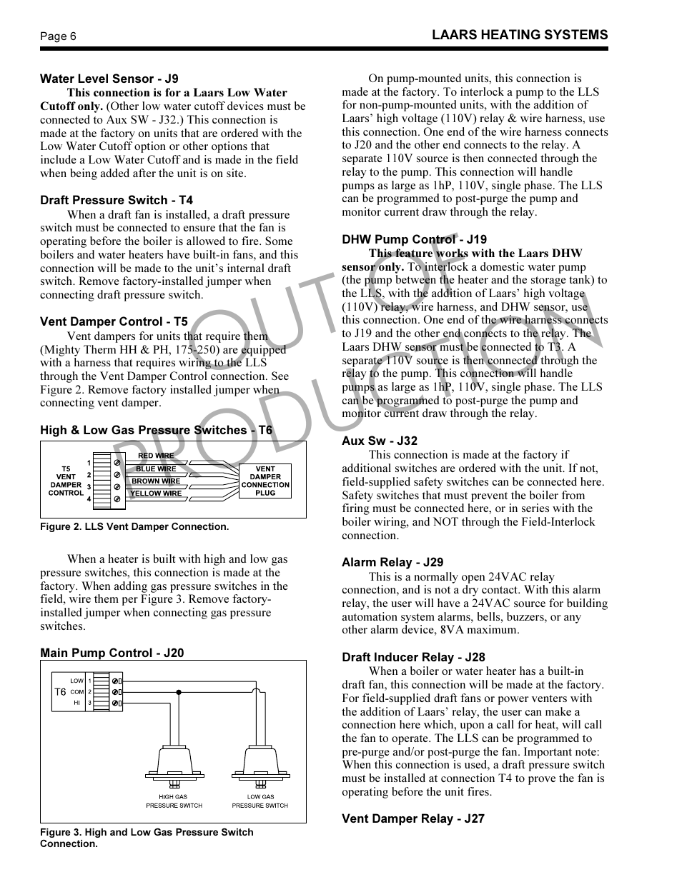Out of production | LAARS LLS-1 - Instruction Manual User Manual | Page 6 / 24