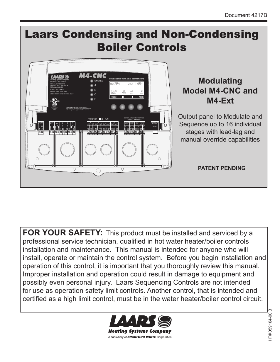 LAARS M4-Ext - Installation Manual User Manual | 40 pages