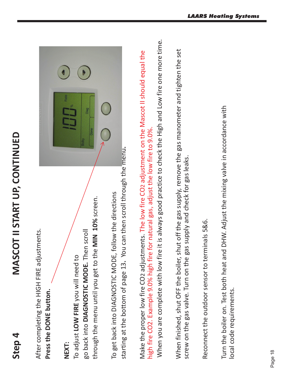 LAARS Mascot ll LMC - Start Up Guide User Manual | Page 19 / 20