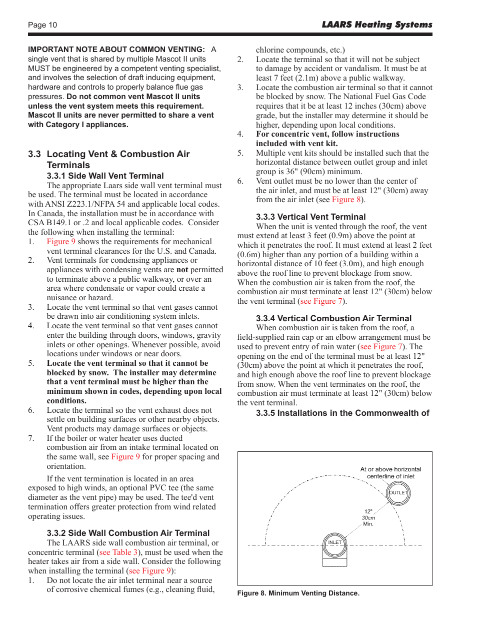 LAARS Mascot ll LMC - Install and Operating Manual User Manual | Page 12 / 52