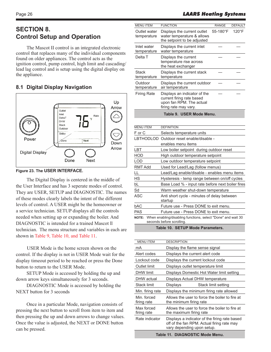LAARS Mascot ll LMC - Install and Operating Manual User Manual | Page 28 / 52