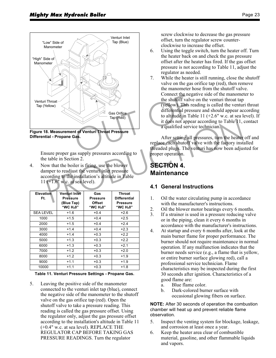 Out of production | LAARS Mighty Max HH (Sizes 320M - 400M) - Installation, Operation and Maintenance Instructions User Manual | Page 23 / 32