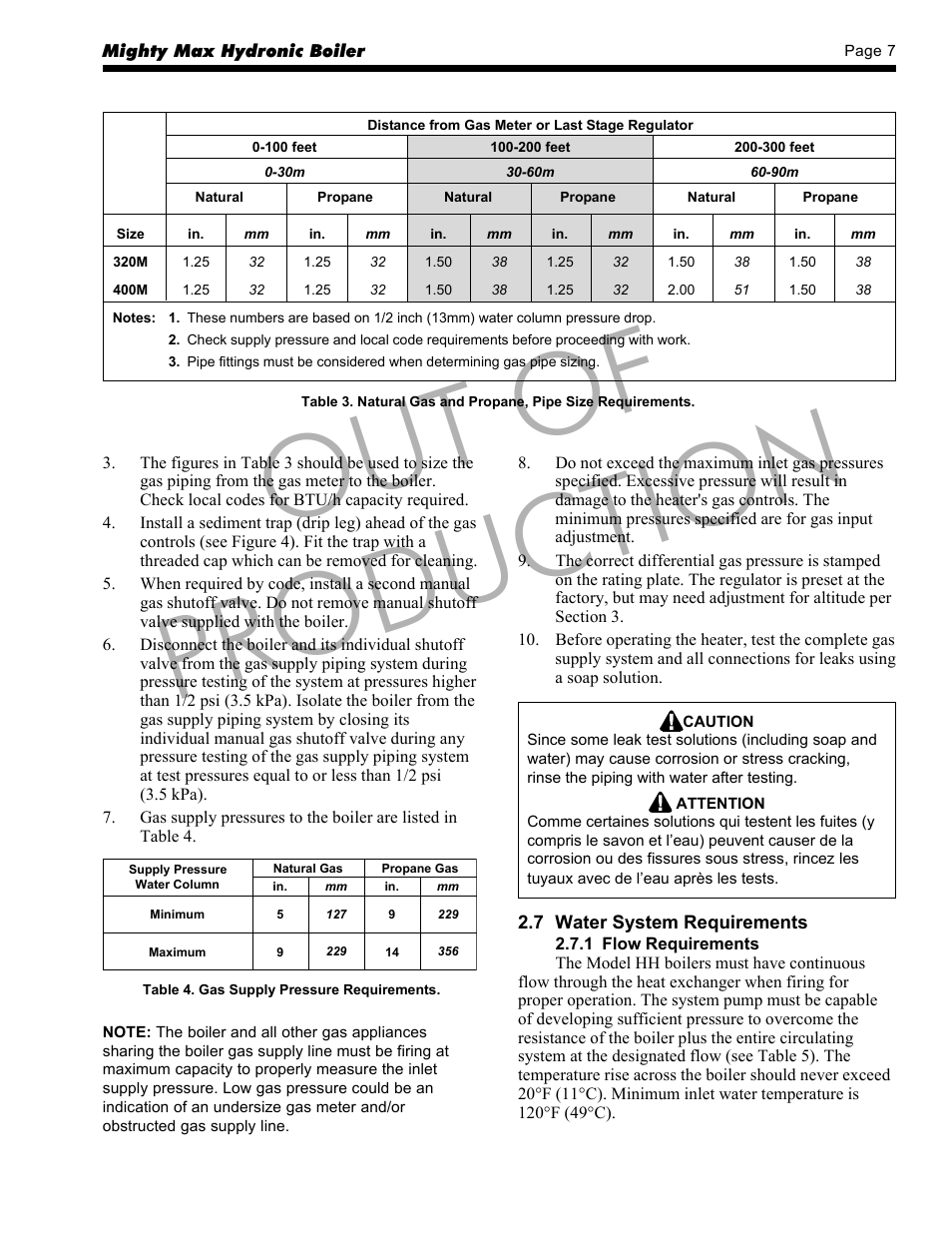 Out of production | LAARS Mighty Max HH (Sizes 320M - 400M) - Installation, Operation and Maintenance Instructions User Manual | Page 7 / 32