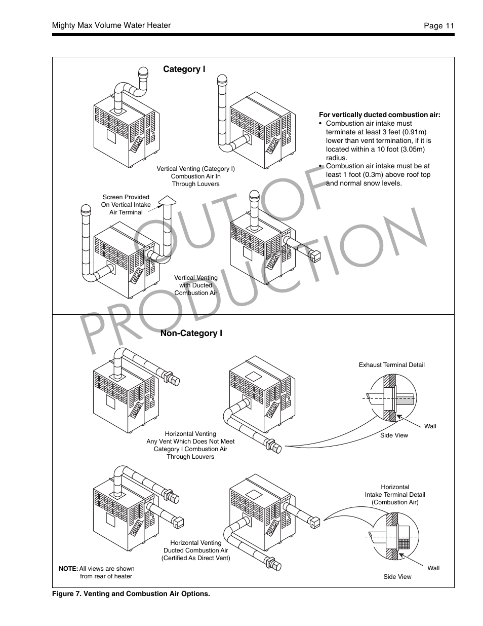 Out of production | LAARS Mighty Max VW (Sizes 320M - 400M) - Installation, Operation and Maintenance Instructions User Manual | Page 11 / 32